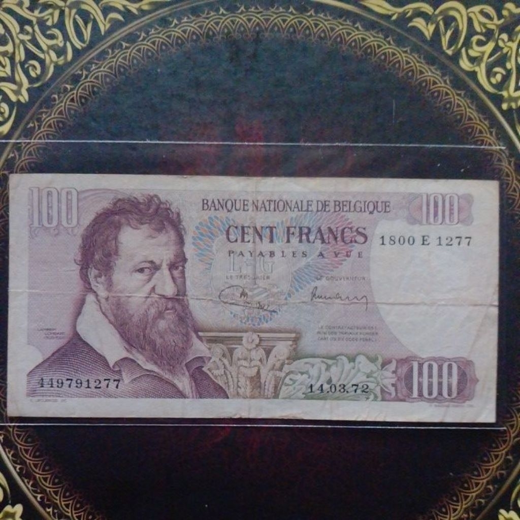 Uang Belgia 100 Franc C vf