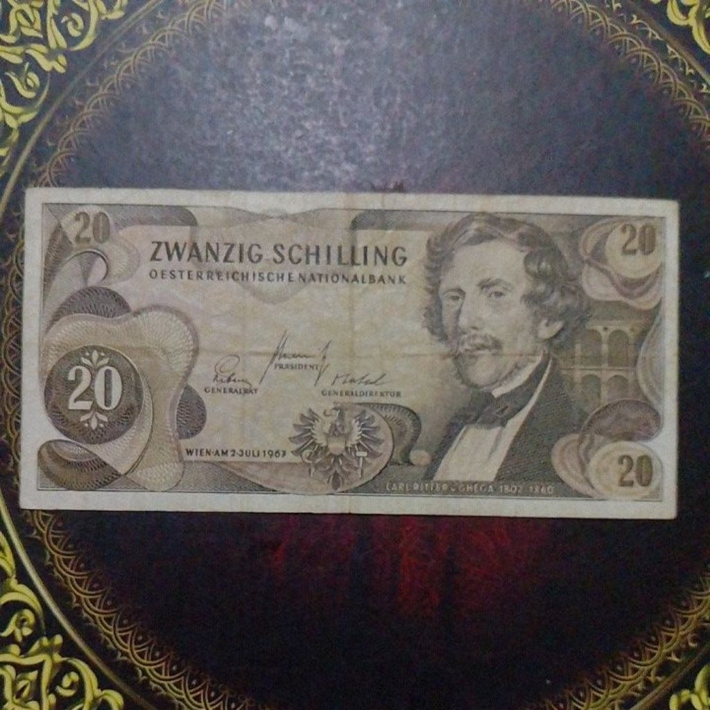 Uang Austria 20 schilling 1967 vf