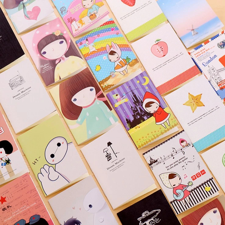 

Buku Tulis Mini Motif Kartun Lucu Note Book Catatan Memo Mini Cartoon Cute Notepad Portable