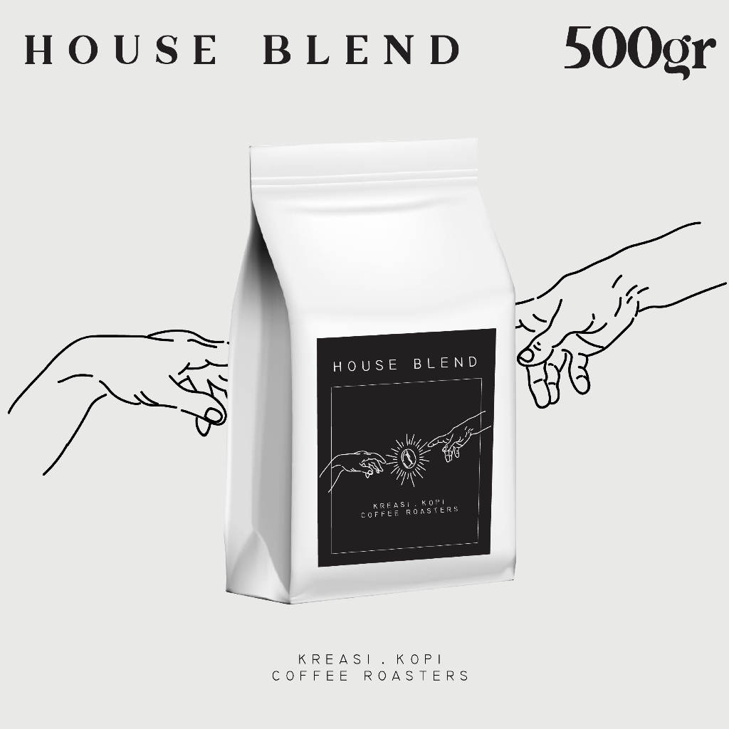 

Kreasi Kopi House Blend 50:50 Roasted Beans Espresso Based Es Kopi 500 gr