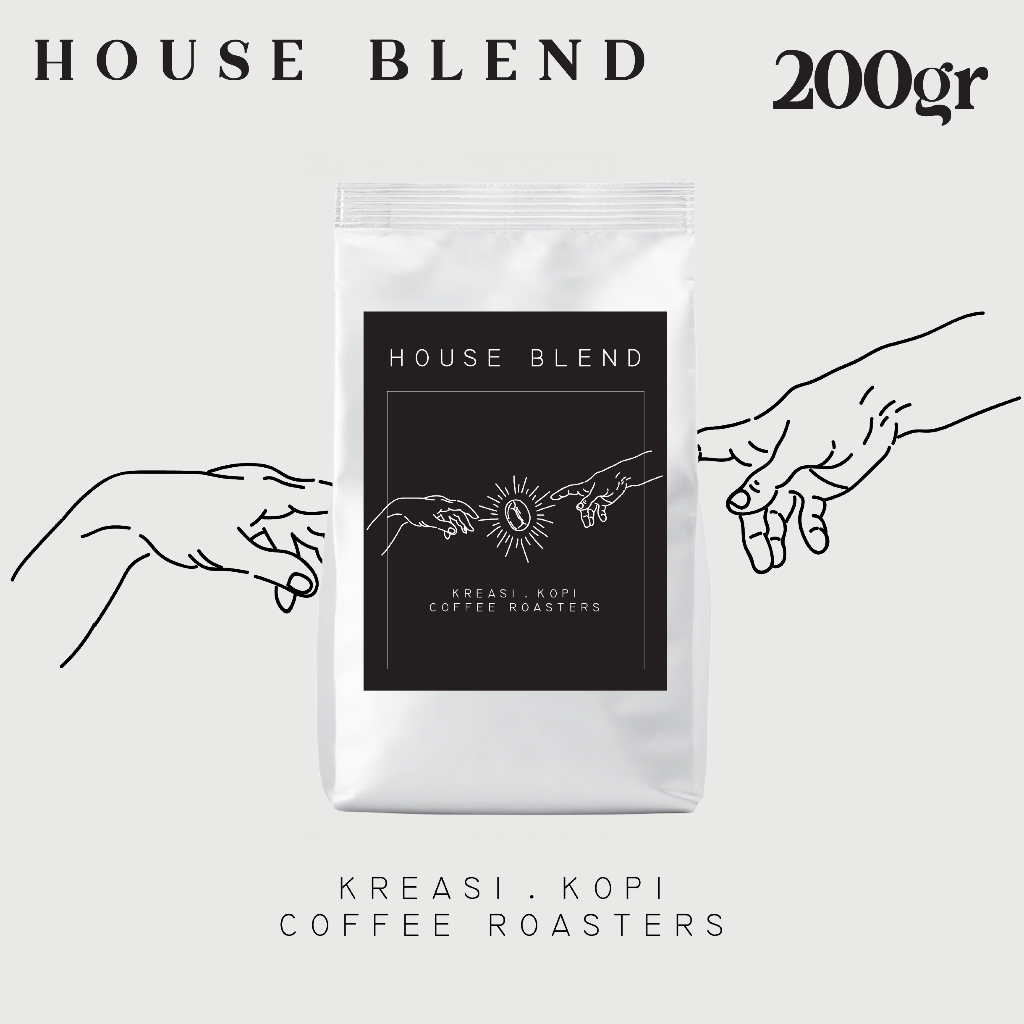 

Kreasi Kopi House Blend 50:50 Roasted Beans Espresso Based Es Kopi 200 gr