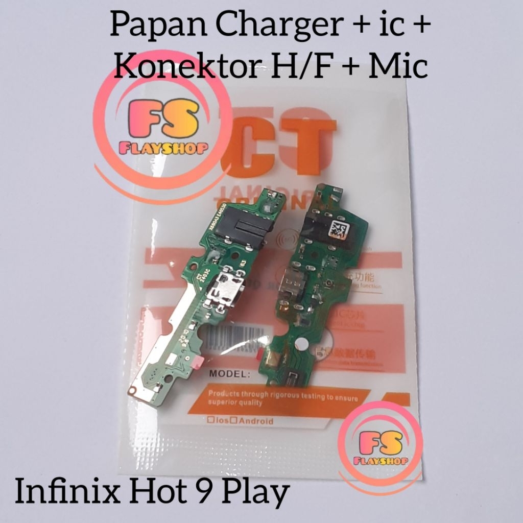 PAPAN CAS KONEKTOR CHARGER INFINIX HOT 9 PLAY HOT 10 PLAY HOT 11 PLAY CON CAS ORI + IC