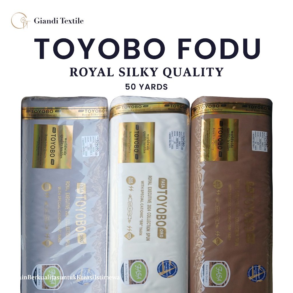 Bahan Kain Toyobo Fodu 1 Roll ±50 Yard