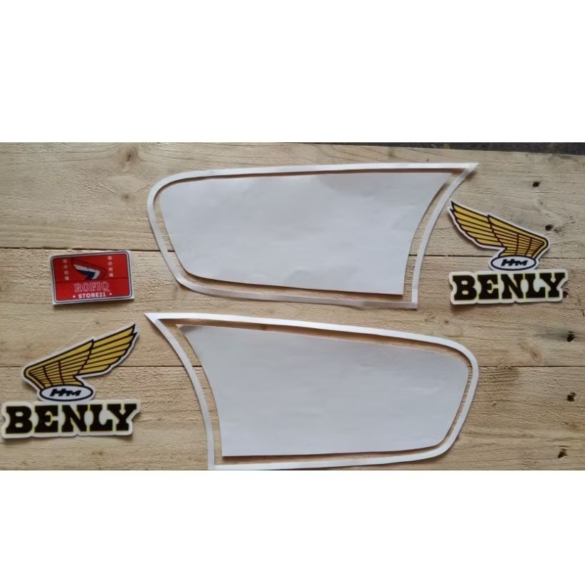 striping Honda benly s110 stiker tangki detail Honda benly s110