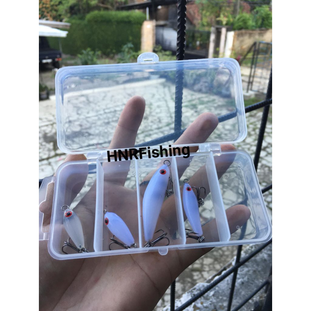 satu set + mini box lure, umpan pancing casting hampala