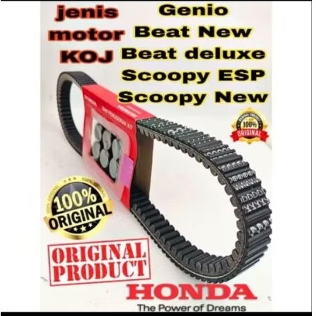 VANBELT KOJ V-BELT + ROLLER GENIO, BEAT DELUXE, BEAT LED ORIGINAL