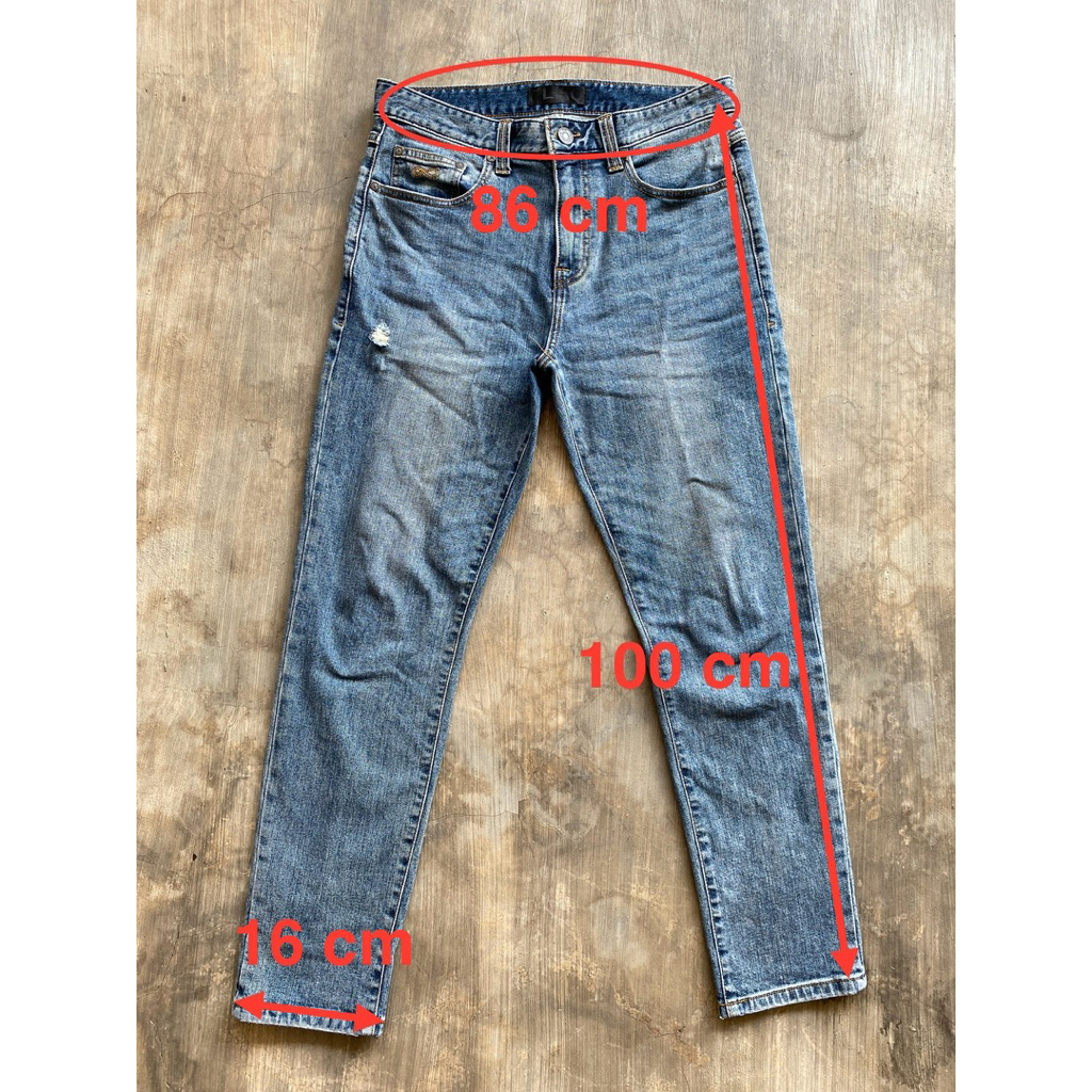 Celana jeans PLAC denim neu kurz original