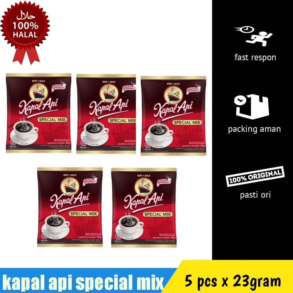 

kopi kapal api special mix 5pcs x 23gram