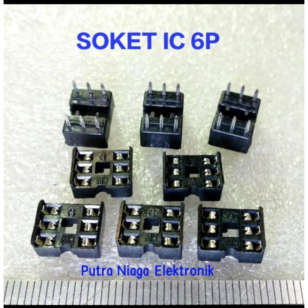 Soket IC 6pin Socket 6pin Dudukan IC 3x2 6 pin