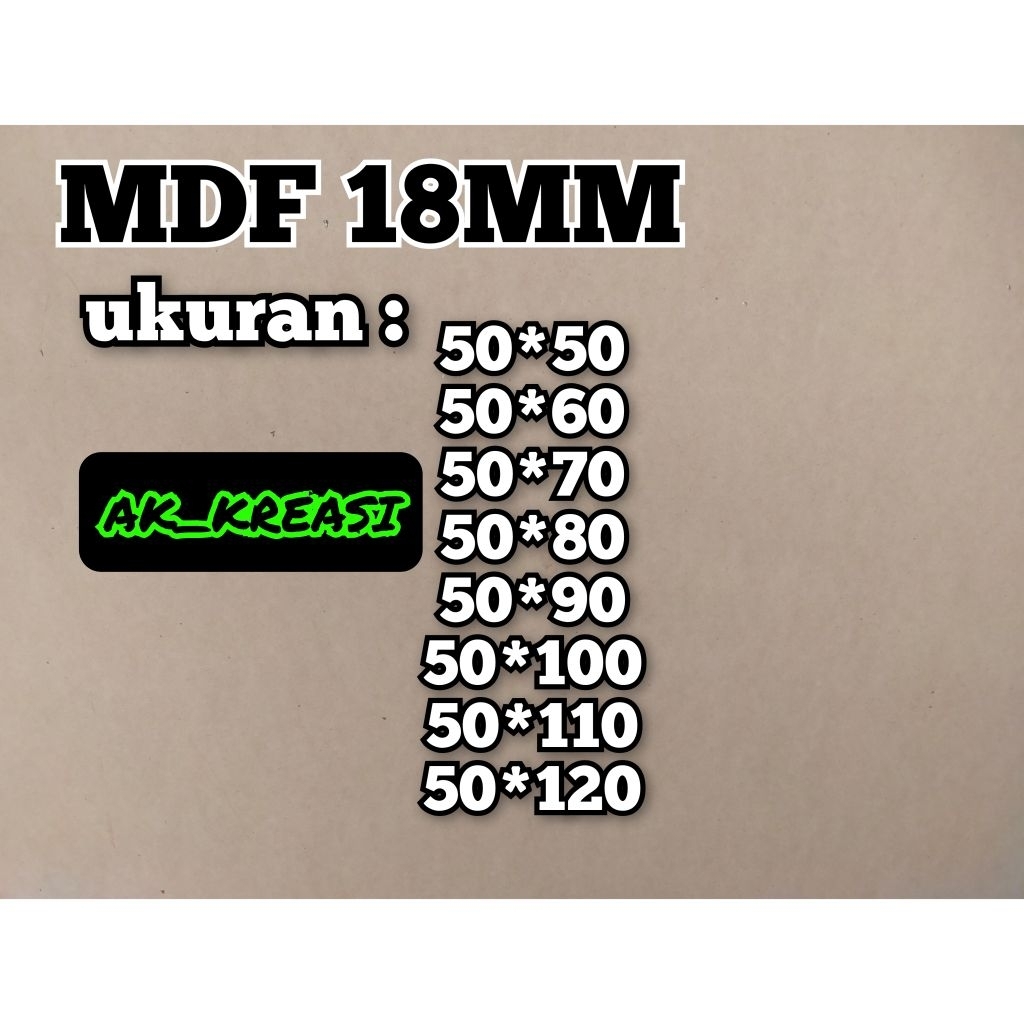 MDF/ HARBOT 18MM POTONGAN