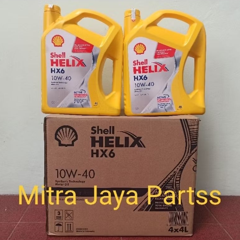Oli Shell Helix HX6 10W-40 4 Liter Oli Shell HX6 4L Perdus