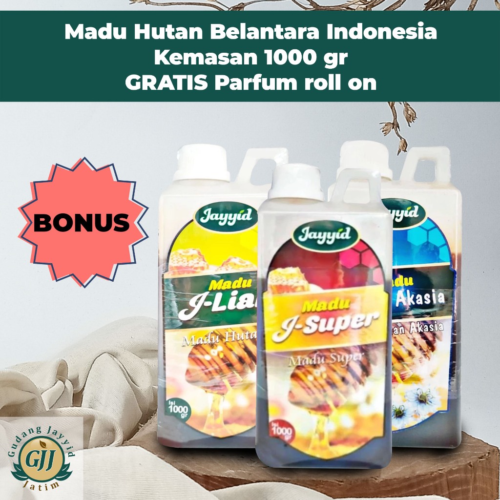 

Madu Hutan Belantara Indonesia Kemasan 1000 gr GRATIS Parfum roll on | Madu hutan | Madu 1kg
