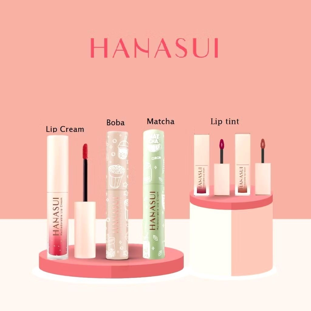 (Ready Stok) Hanasui Mattedorable Lip Cream / Boba Edition Hanasui Lip Cream / Macha Edition / Lip T