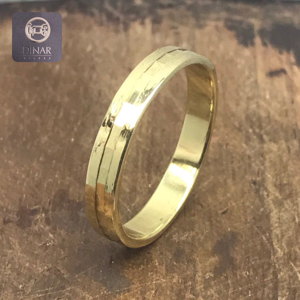 CINCIN EMAS 24k Replika Pria Wanita Unisex Ukir