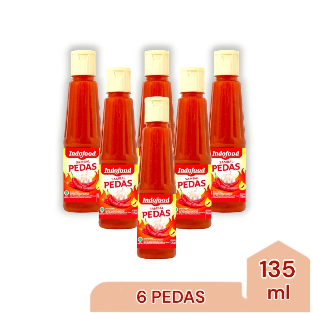 

Sambal Pedas INDOFOOD Botol, 6btl x 135ml