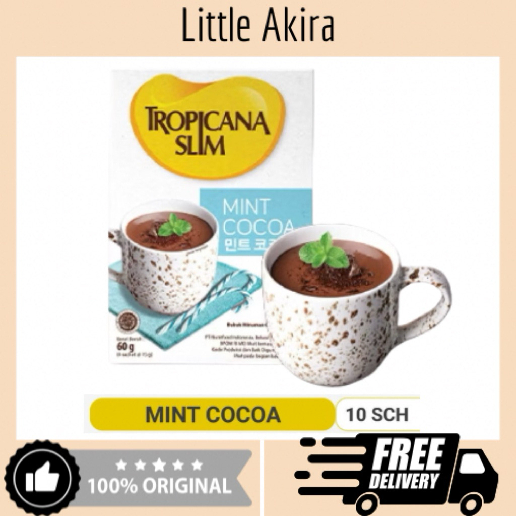 

Tropicana Slim Mint Cocoa 10 Sachet - Minuman Cokelat Mint Nikmat Tanpa Gula Pasir