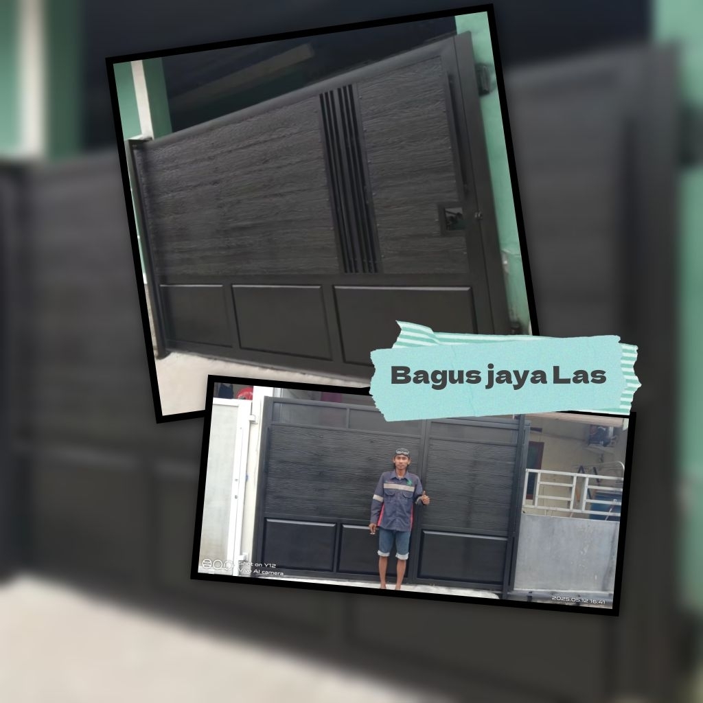 Pagar pintu lipat besi minimalis pagar lipat minimalis/gerbang minimalis