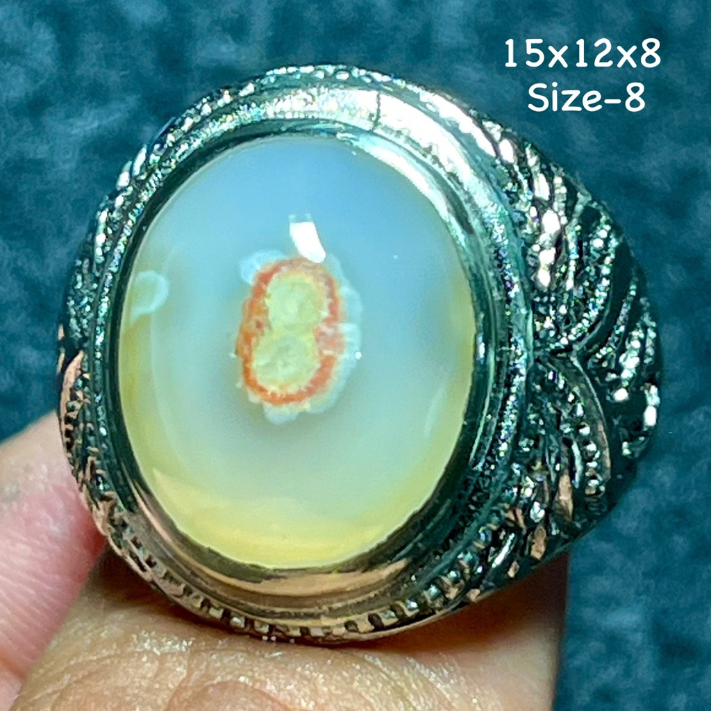 Cincin Batu Akik Natural Baturaja Aquarium (Asli Alam)