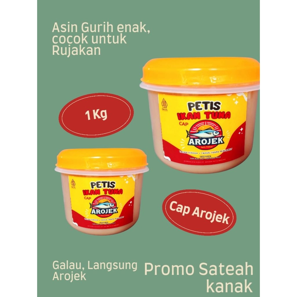 

( 1 Kg ) Petis Ikan Tuna Arojek Kualitas Super asin enak