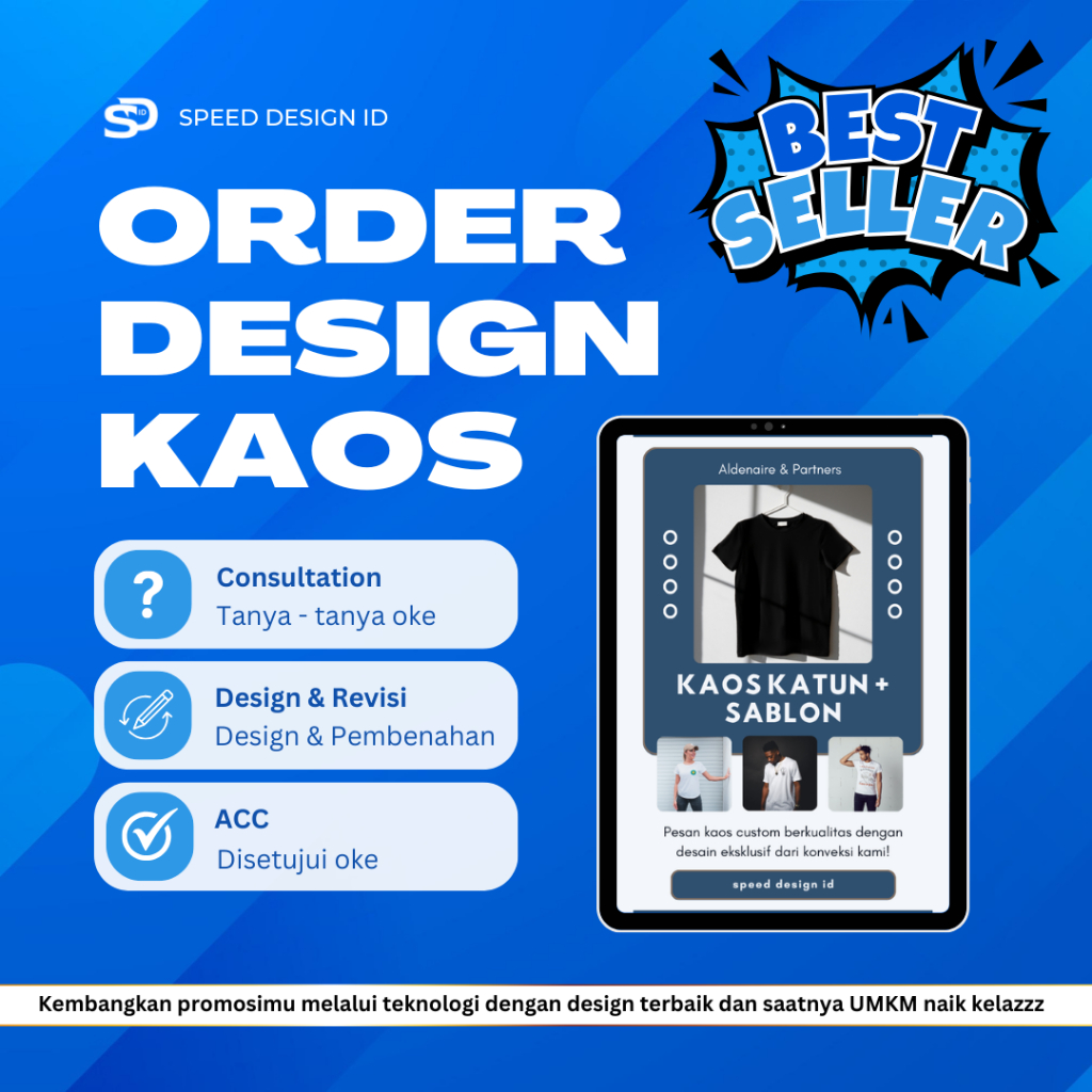 JASA DESIGN KAOS KOMUNITAS DAN LAIN LAIN - SPEED DESIGN ID