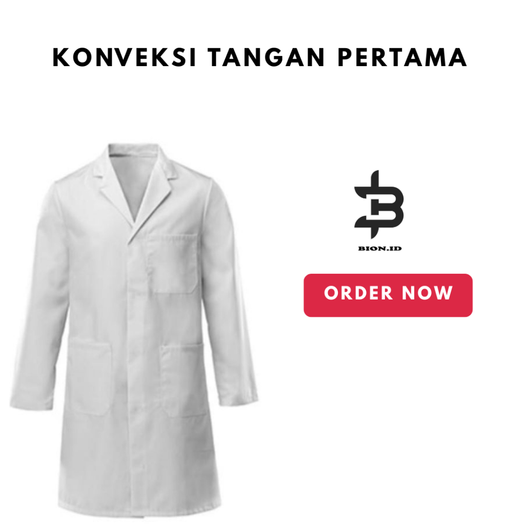 Jas laboratorium jas lab jas laboratorium lengan pendek baju lab baju dokter