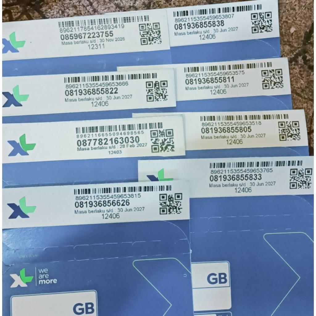 kartu perdana xl no rapi