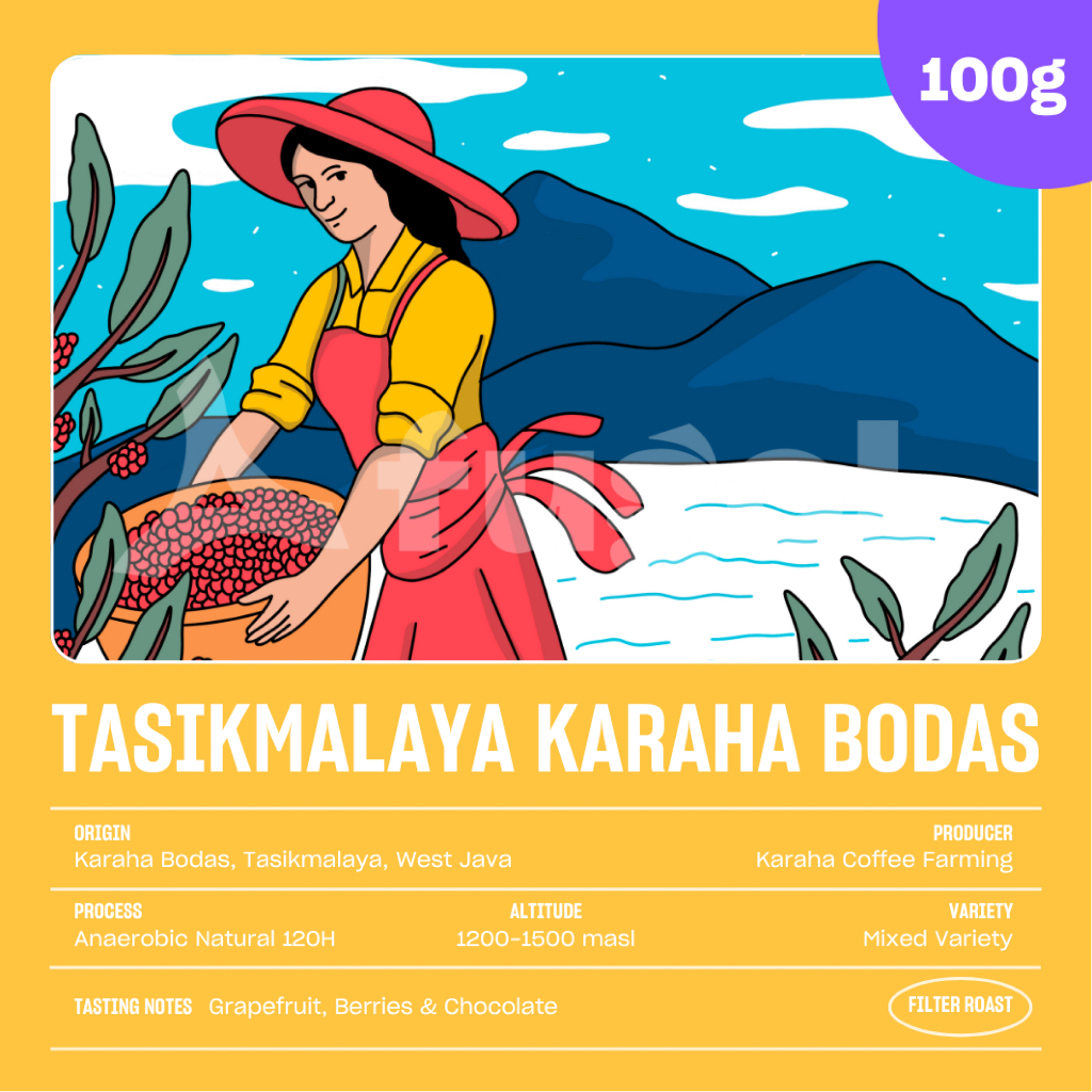 

Biji Kopi Arabika Tasikmalaya Karaha Bodas Anaerobic Natural (100 gram) Specialty Coffee