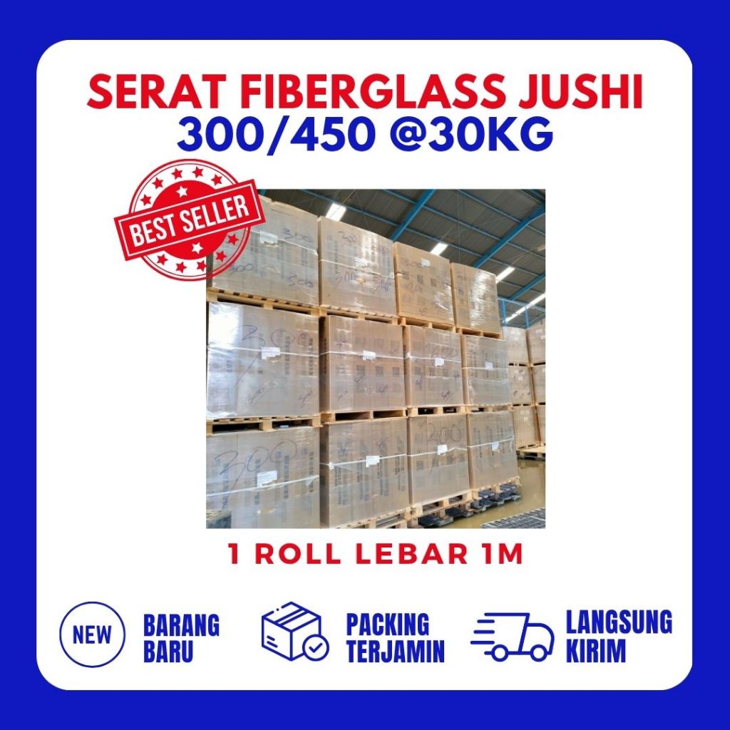JUSHI serat fiber aquaproof - fiberglass mat - fiber glass mat 300/450 JUSHI 30kg