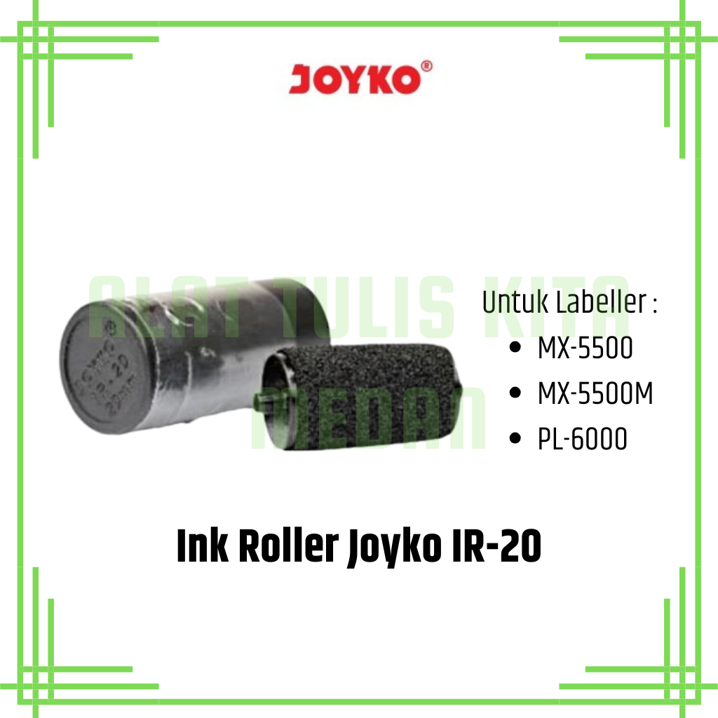 

(1 Pcs) Tinta Mesin Label 20mm Joyko IR-20 / Refill Ink Roller / Isi Tinta Labeller Joyko IR-20