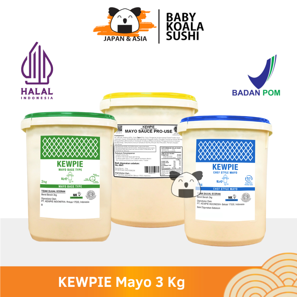 

KEWPIE Mayo Base Type Mayo 3 Kg │ Mayonnaise