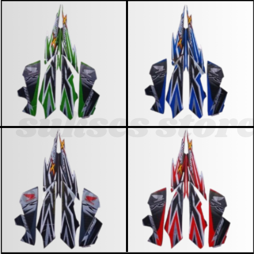 Striping Stiker Honda Supra X 125 R 2012 List Body Standart Motor Honda Supra X 125 R 2012