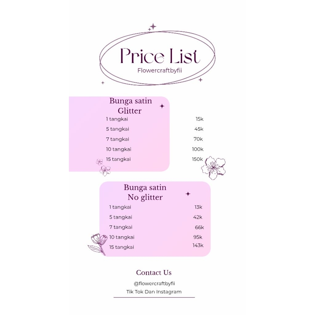 

bunga satin viral bucket pita satin murah 1 tangkai