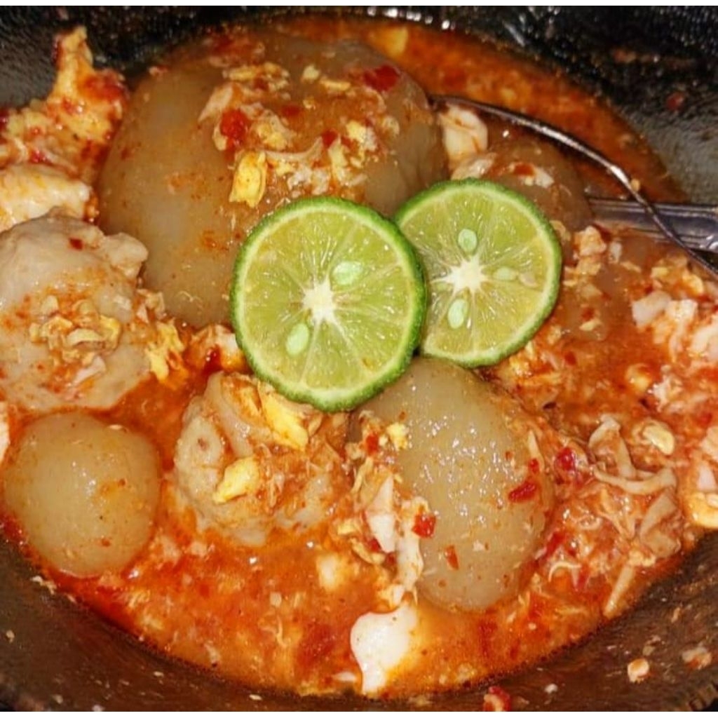 

Baso Aci Ayam Suwir jumbo Paket 5 bungkus komplit pedas mon