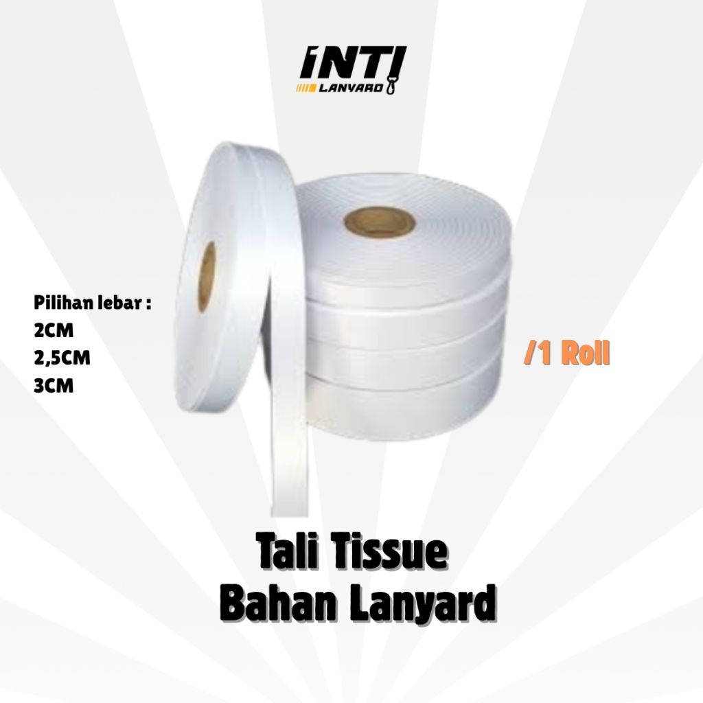 

Tali Lanyard Tissue | Bahan Material Tali Lanyard | Tali Lanyard Roll Sublimasi 2 Sisi