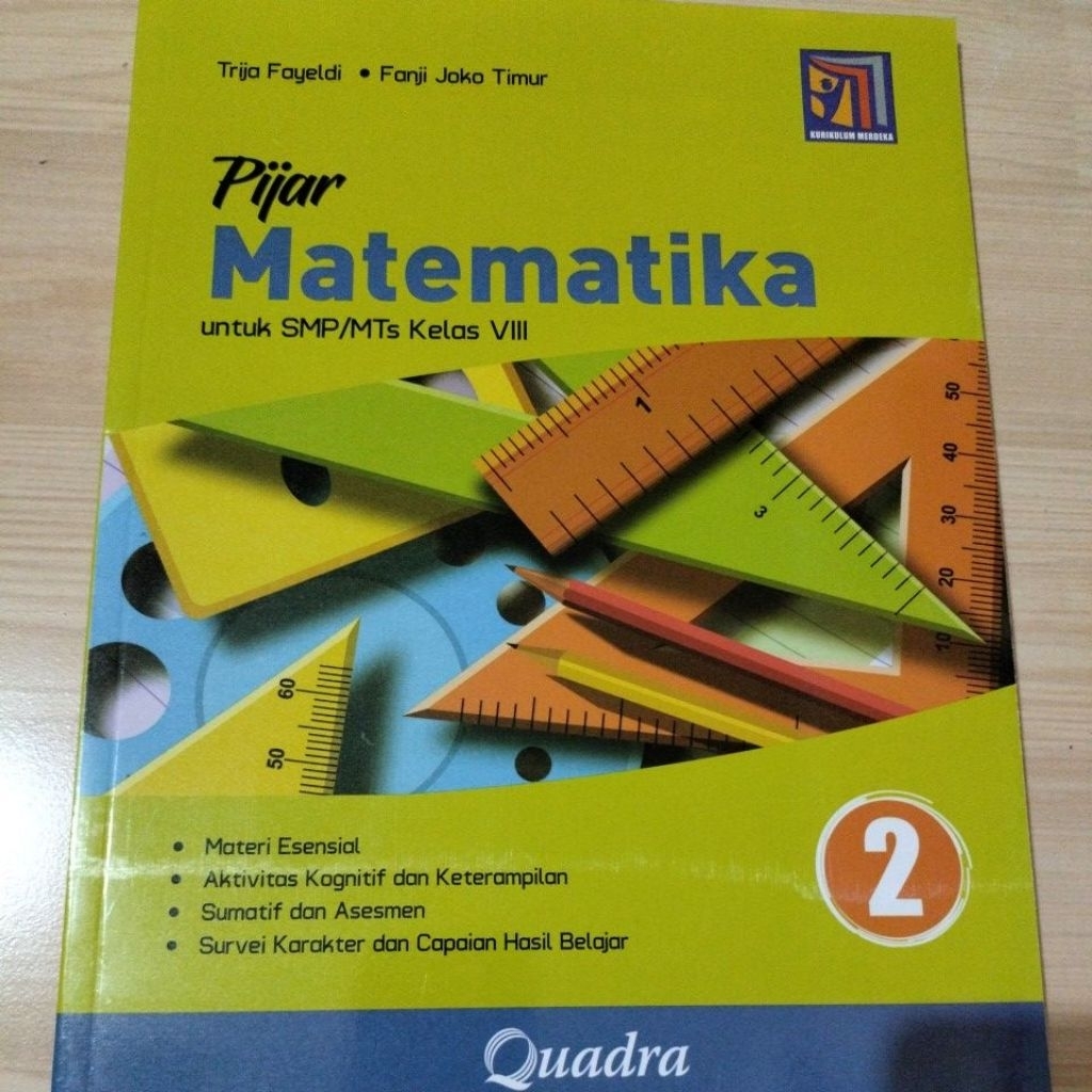 Pijar Matematika SMP/MTs Kelas 8 Kurmer Quadra Trija Fayeldi - Fanji Jaka Timur