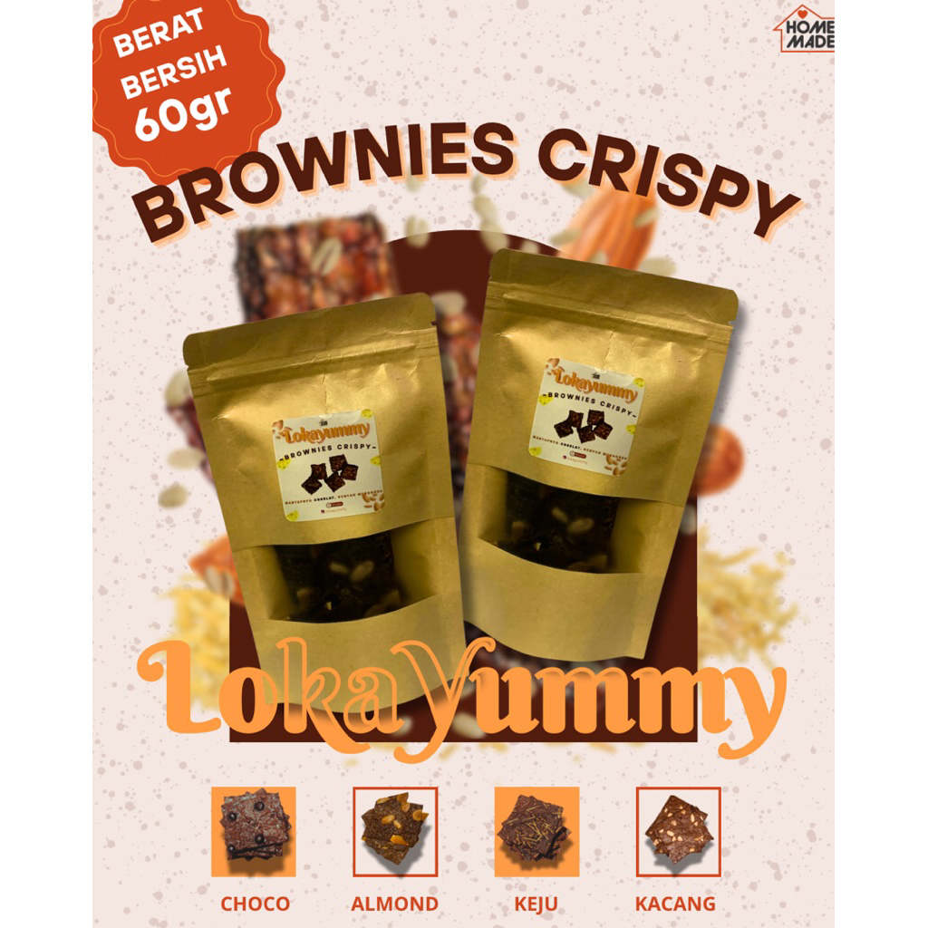 

Brownies Krispi Homemade 60gr – Lokayummy | Banyak Topping