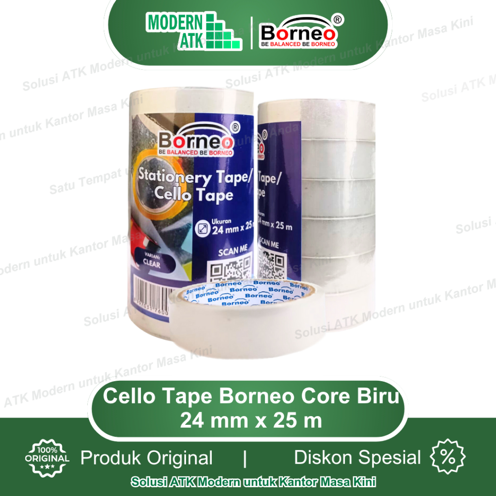 

Borneo Cello Tape / Selotip 24 mm x 25 m