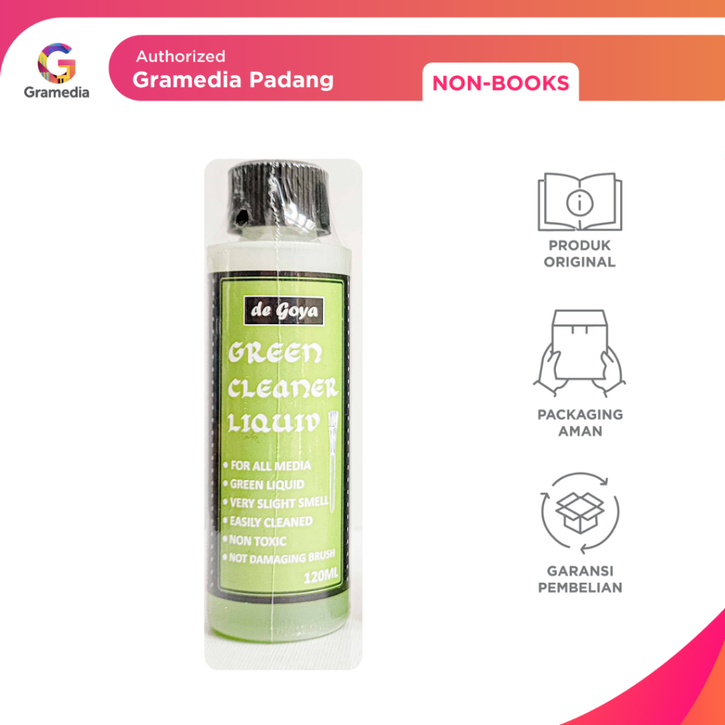 

Gramedia Padang - De Goya Green Cleaner Liquid | Brush Cleaner 250 ML
