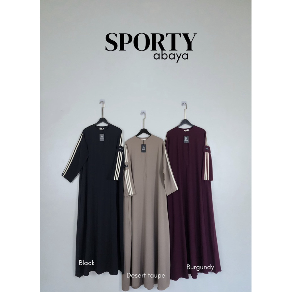 SPORTY ABAYA - GAMIS DRESS OLAHRAGA SYARI BAHIRAH MARBELLA UV JUMBO