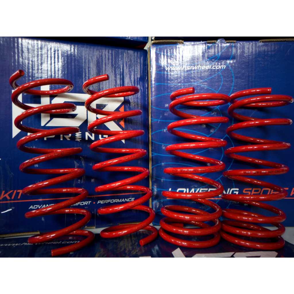 PER CEPER LOWERING KIT HSR RED TOYOTA AGYA 2014-2022 LOWERING KIT HSR RED