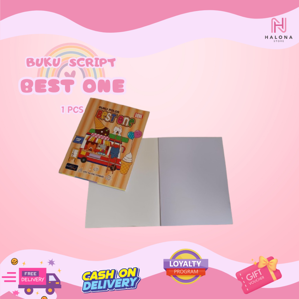 

[ 1 PACK ] Buku Script / Buku Polos Best One by Paper One isi 38 Lembar