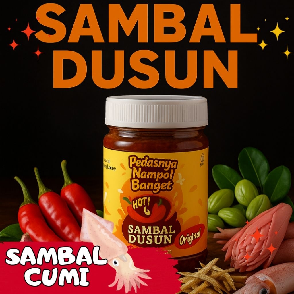 

Sambal Cumi // Sambal Dusun // 125g Pedasnya Nampol