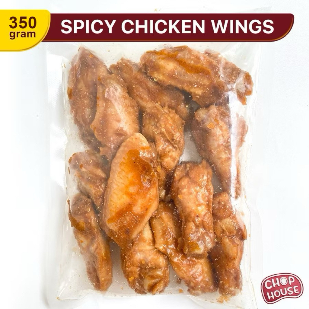 

Spicy Chicken Wings Pizz* Hut / Sayap Ayam Pedas Berbumbu Siap Masak