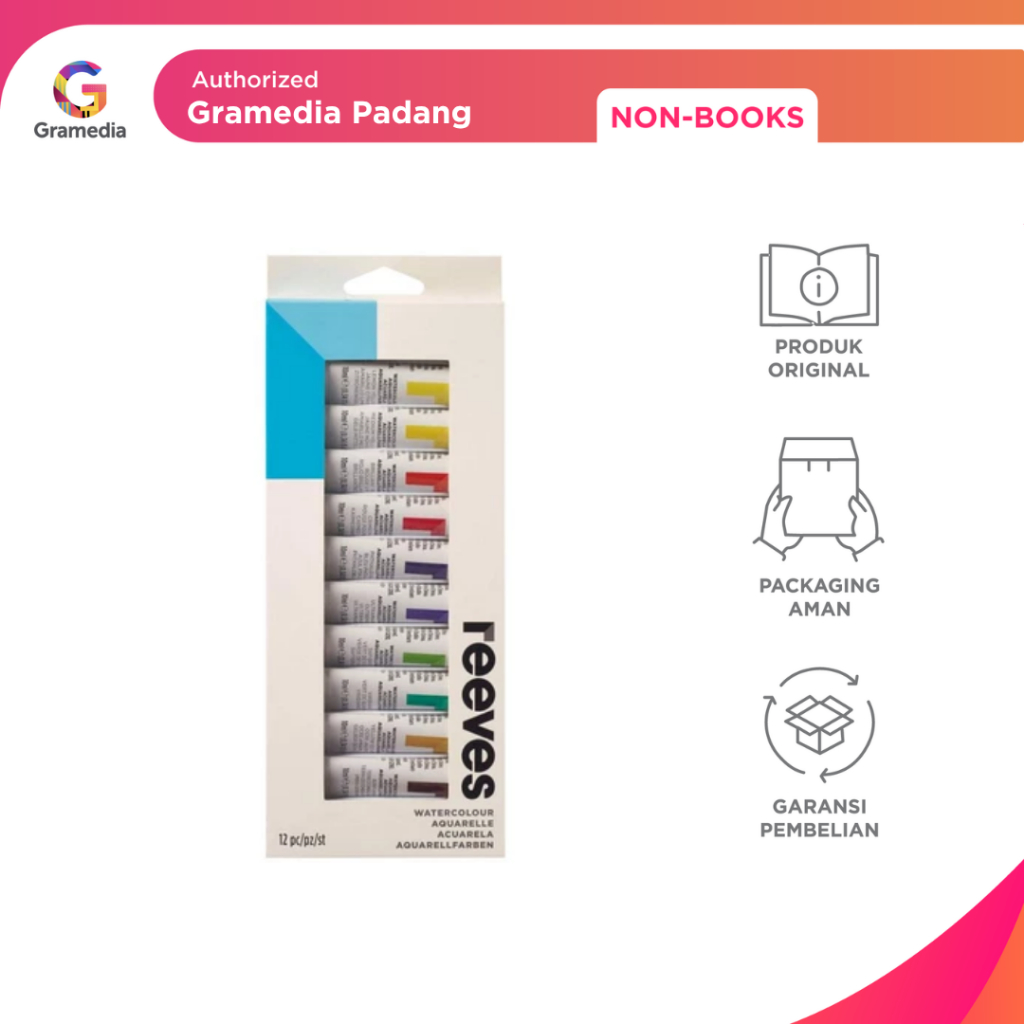 

Gramedia padang - Watercolour Cat Air Reeves Watercolour Set 12 x 12 ml
