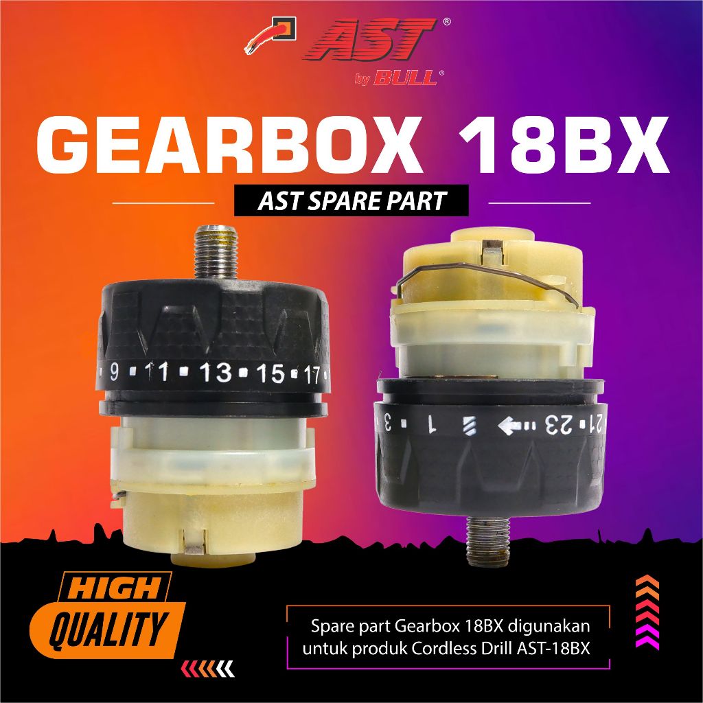 AST Spare part Gear box mesin bor baterai AS18BX AS-18BX