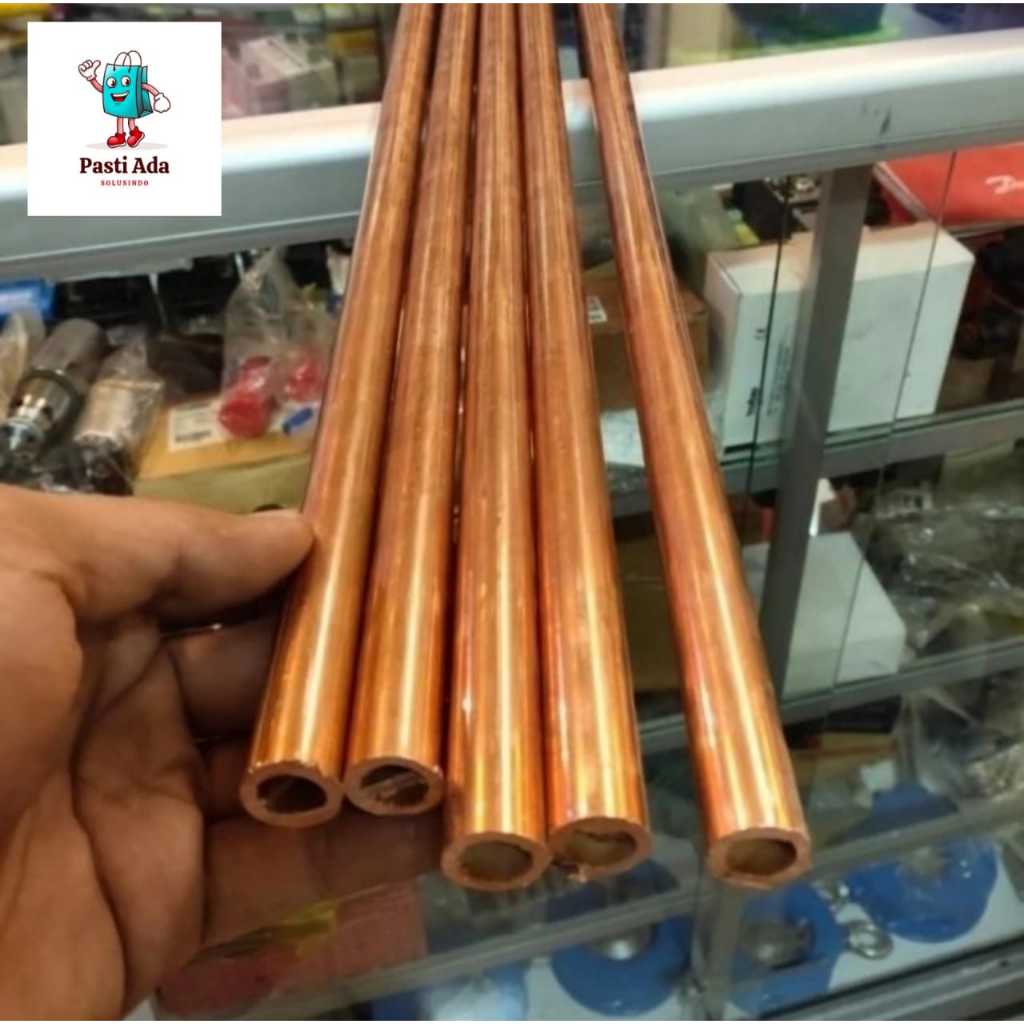 Pipa Tembaga 3/8" Inch Tebal 1mm Panjang 5,8meter Roll-an