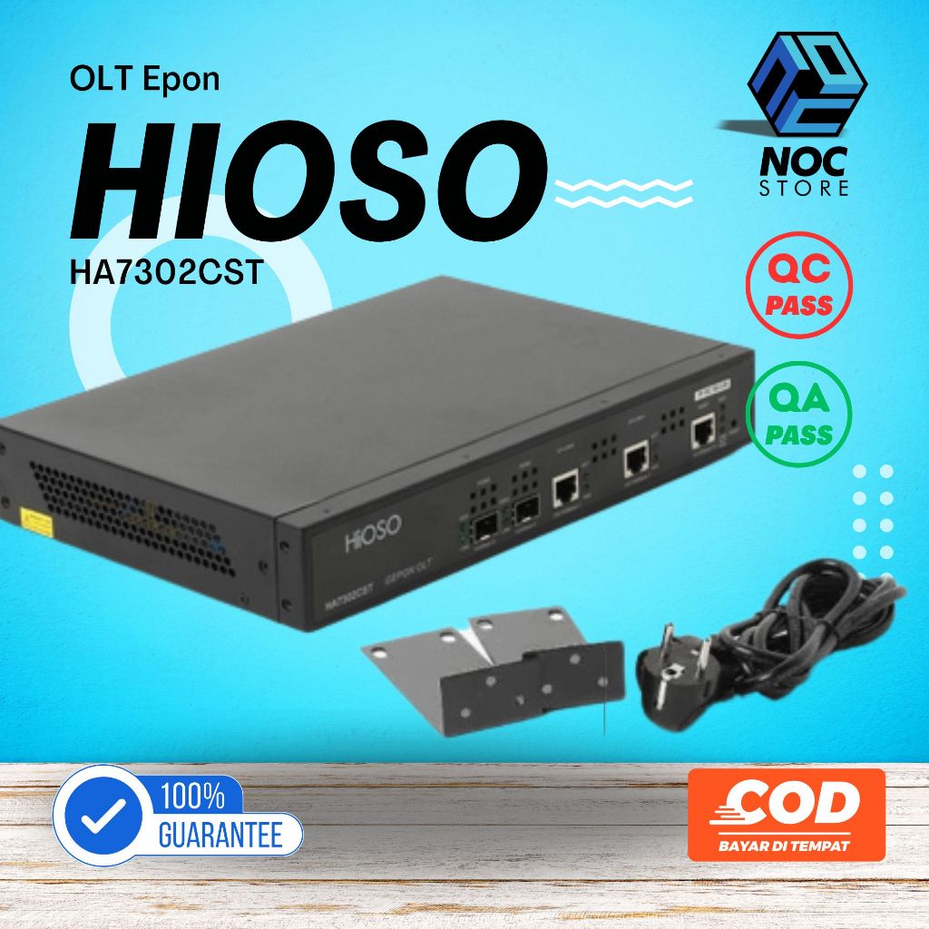 OLT EPON 2 port HIOSO HA7302CST / 128 user client