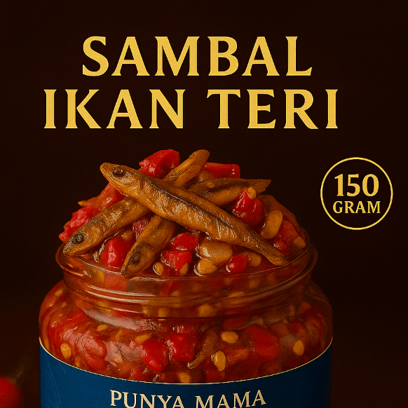 

Punya Mama - Sambal Ikan Teri 150 Gram