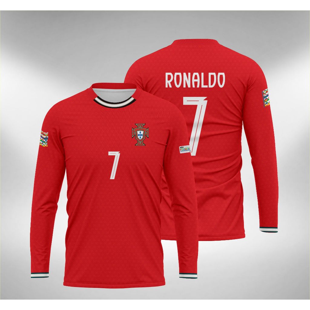 Jersey Portugal Home NATIONS LEAGUE 2025 Ronaldo Lengan Panjang