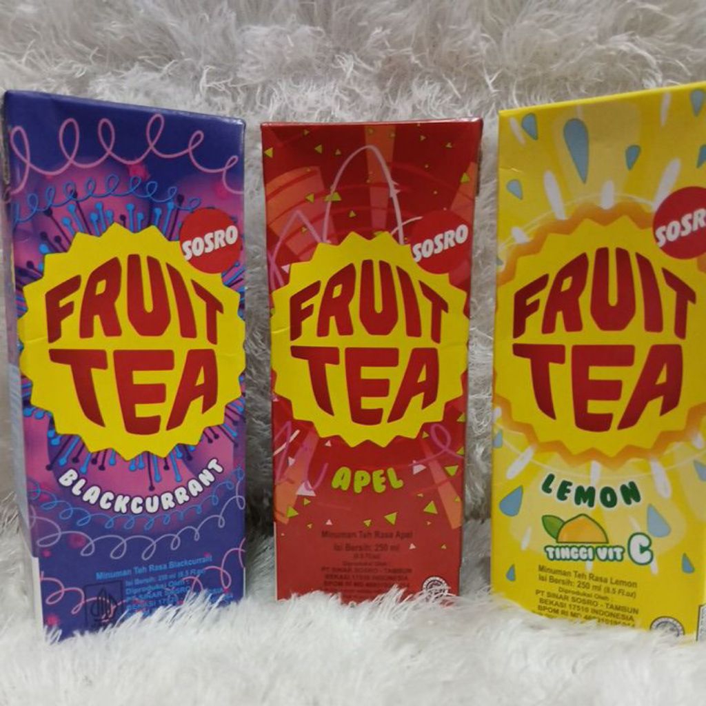 

Fruit tea sosro varian rasa 250ml